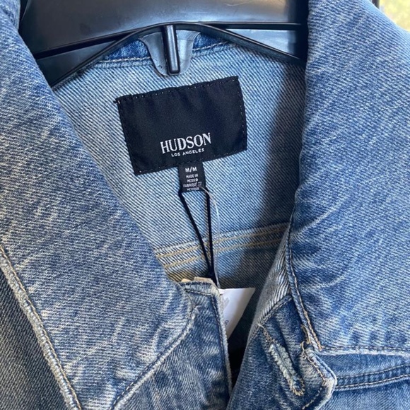NWT Hudson Distress Cropped Trucker Jean Jacket - Picture 8 of 12